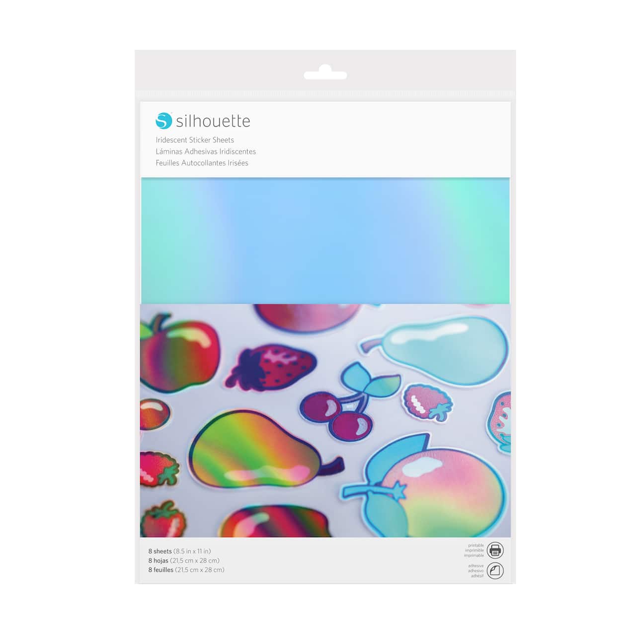 Silhouette&#xAE; Iridescent Sticker Sheets, 8ct.